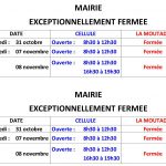 MAIRIE FERMEE