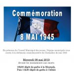 Invitation ceremonie 08 mai 2019