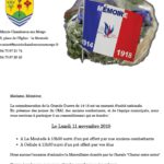Invitation 11 novembre 2019