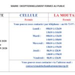 MAIRIE FERMEE covid 19