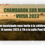 INVITATION VOEUX 2023 – CHAMBARON SUR MORGE